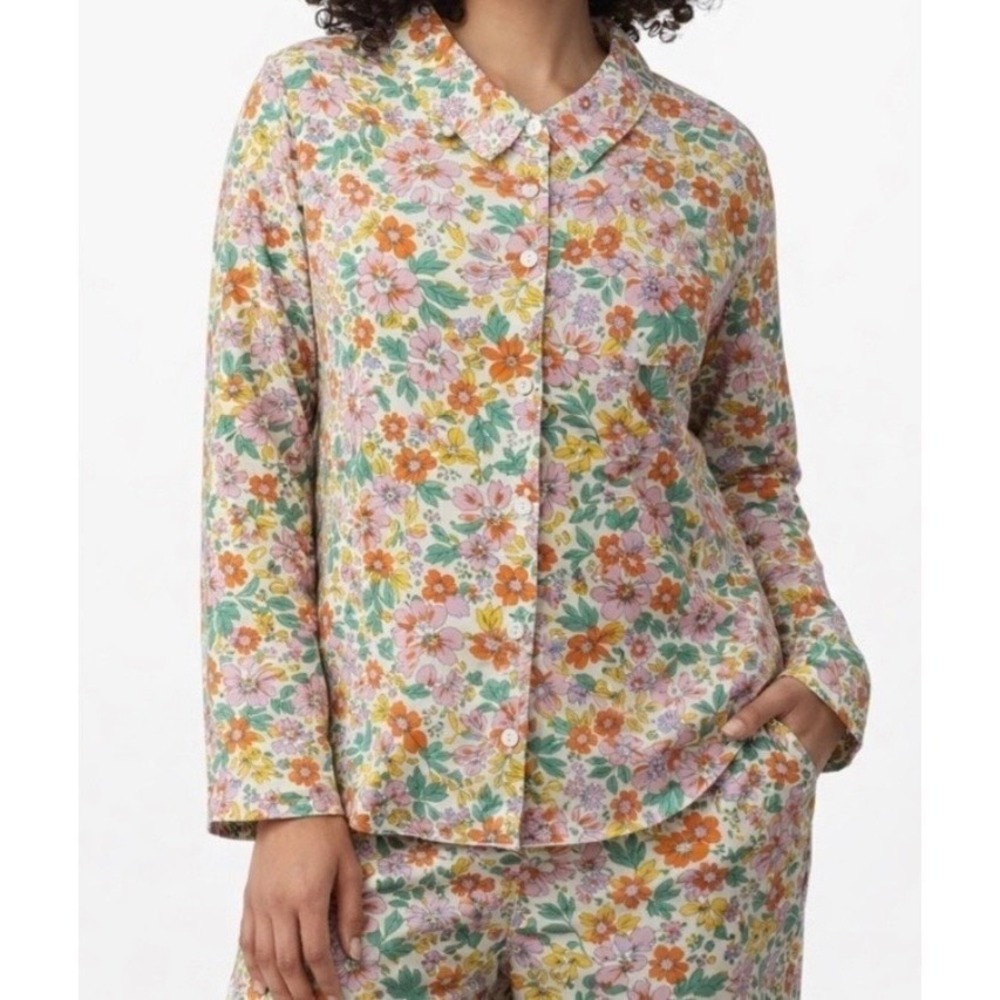 Piyama NWT Marlon Long Sleep Set Bloom Floral Australian Pajamas - Large - Picture 2 of 9